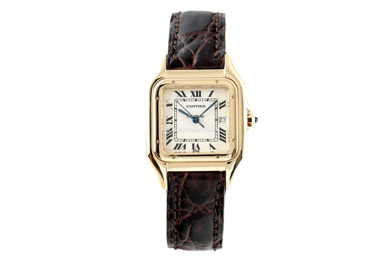IMG_9085 Cartier Panthere Mens watch Unisex Quartz Yellow gold 8839 Replica 2
