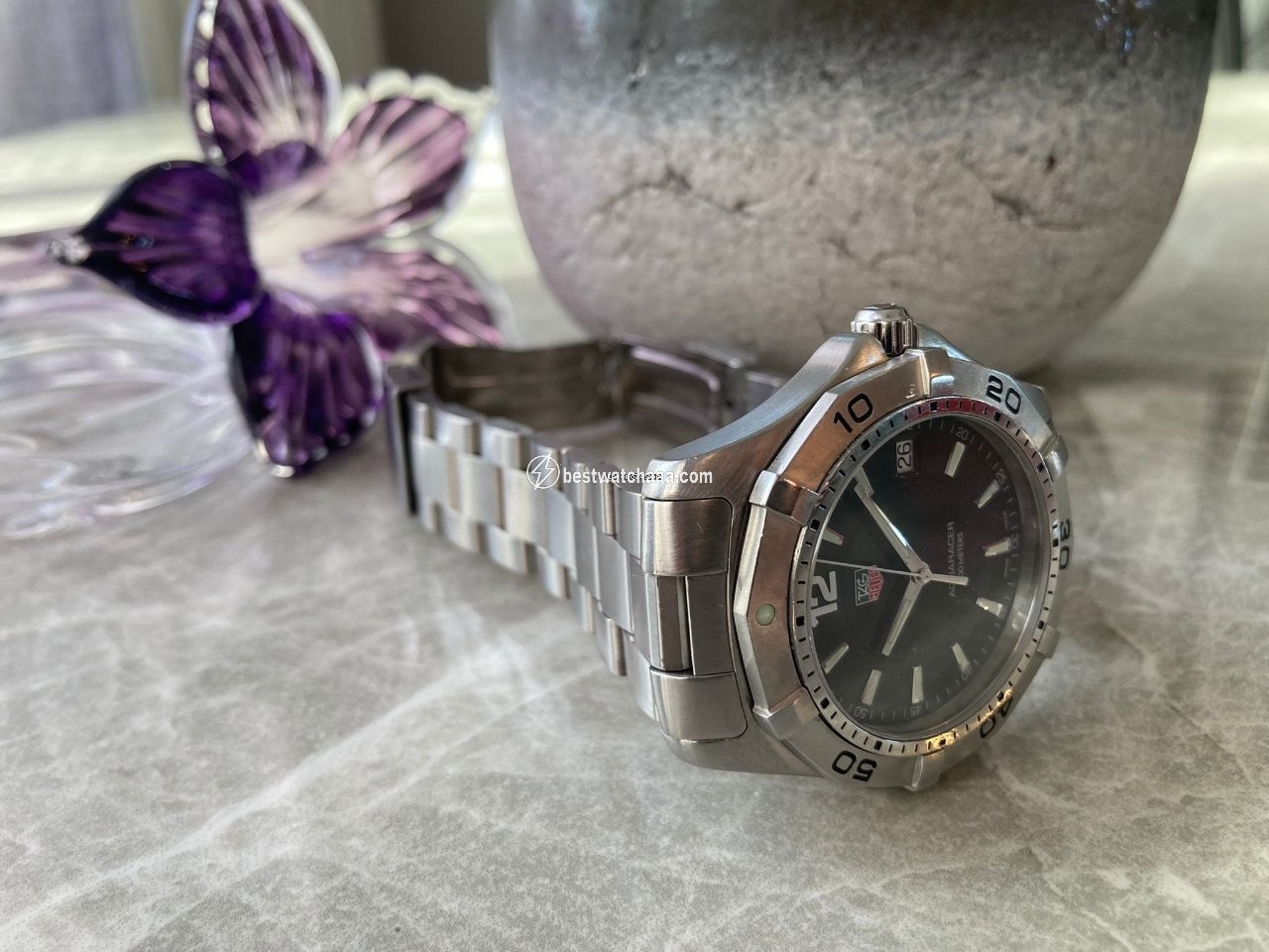 IMG_9085 TAG Heuer Aquaracer 300M Mens watch Unisex Quartz Steel WAF1110 Replica 2