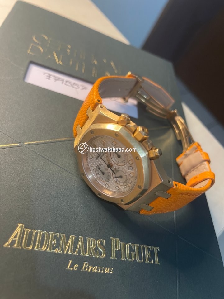 IMG_9085 Audemars Piguet Royal Oak Chronograph Mens watch Unisex Automatic Rose gold F 71557 Replica 2