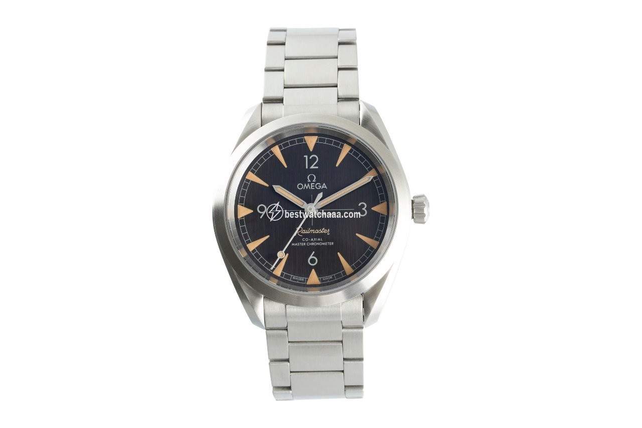 IMG_9085 Omega Seamaster Railmaster Mens watch Unisex Automatic Steel 220.12.40.20.01.001 Replica 2