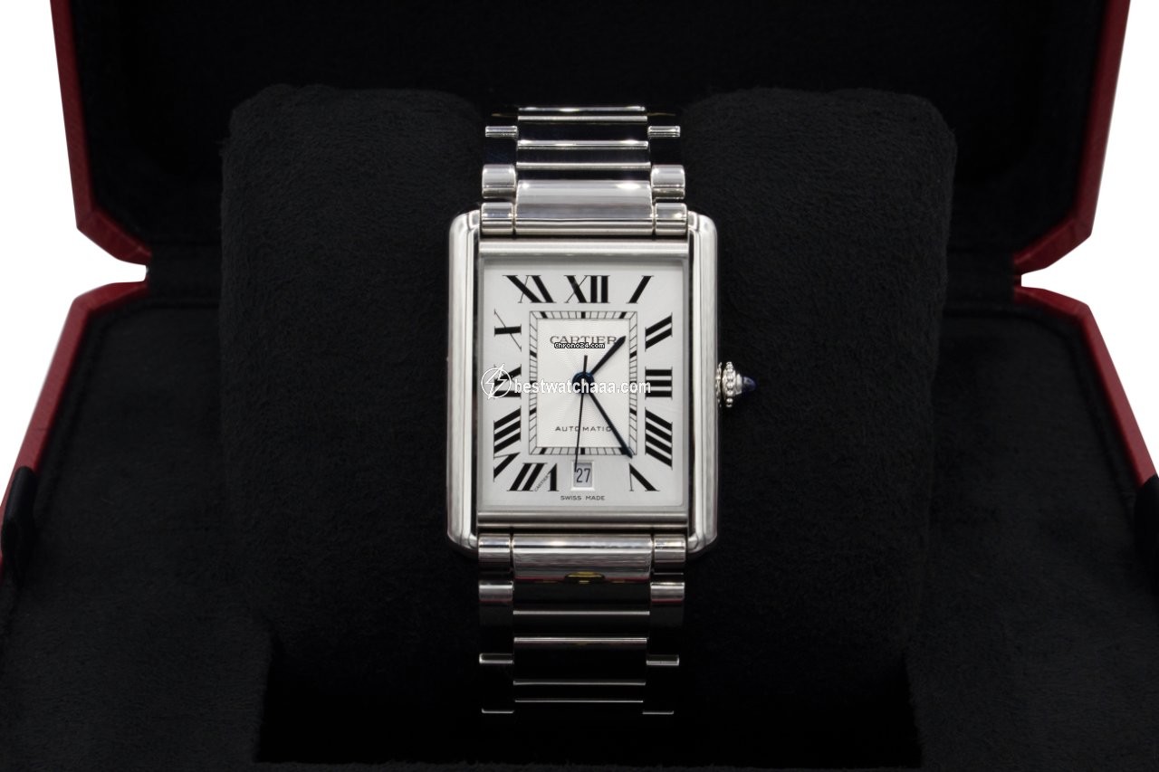 IMG_9085 Cartier Tank Mens watch Unisex Automatic Steel WSTA0053 Replica 2