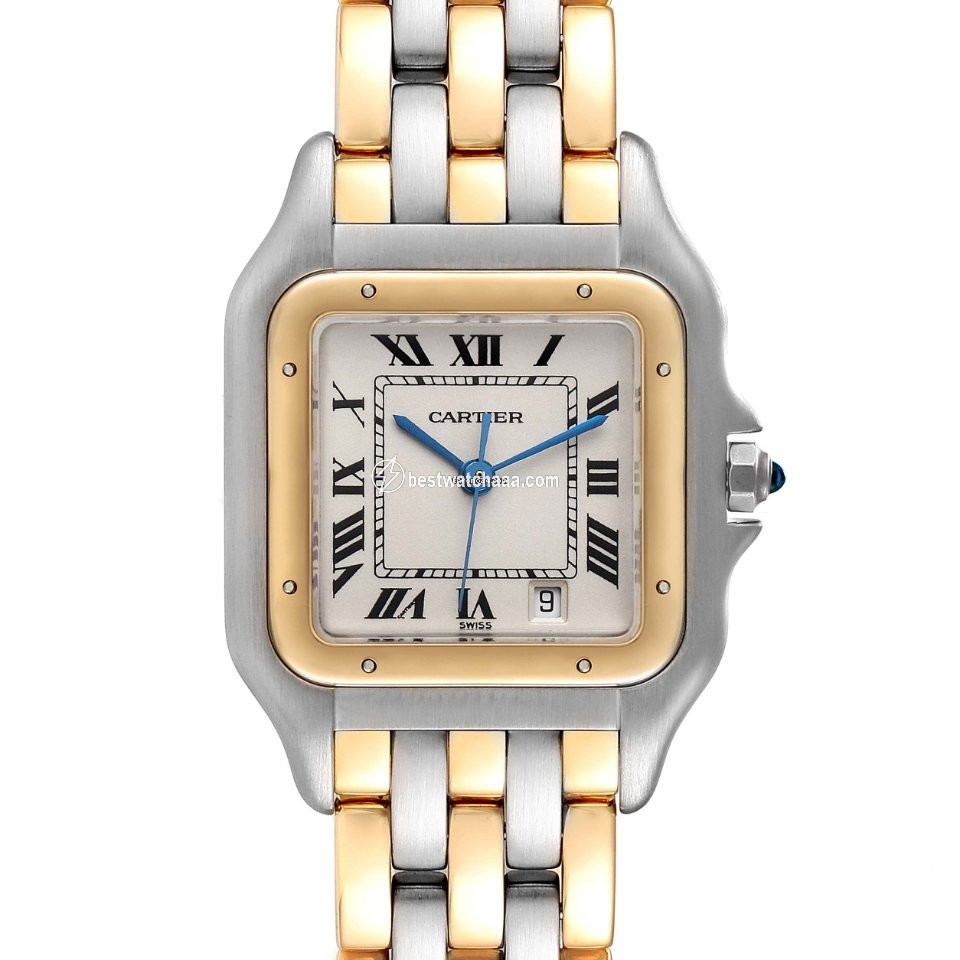 IMG_9085 Cartier Panthere Mens watch Unisex Quartz Gold Steel W25028B8 Replica 2