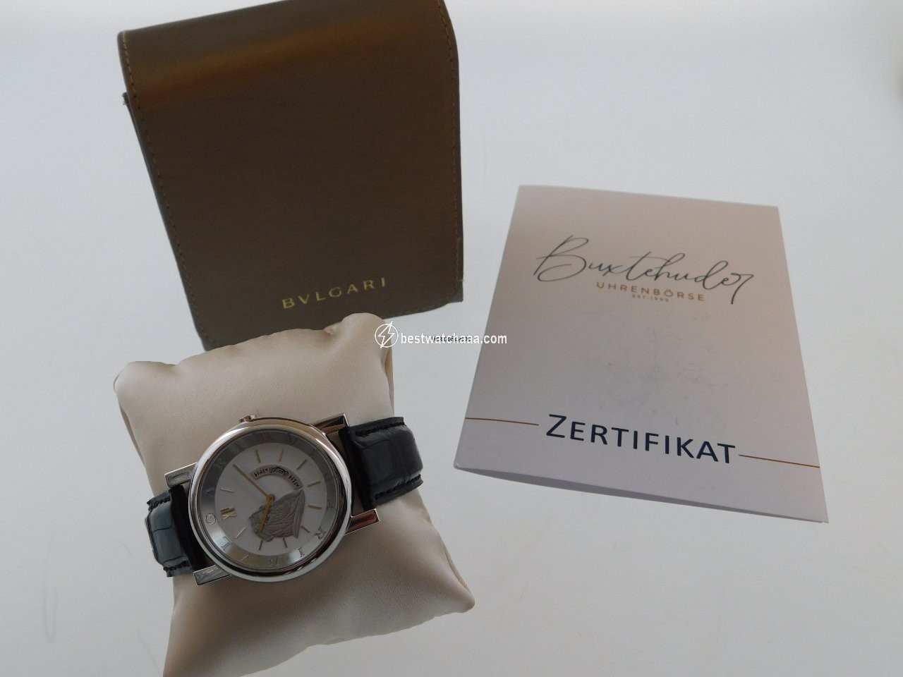 IMG_9085 Bulgari Mens watch Unisex Quartz Platinum AT 35 PL Replica 2
