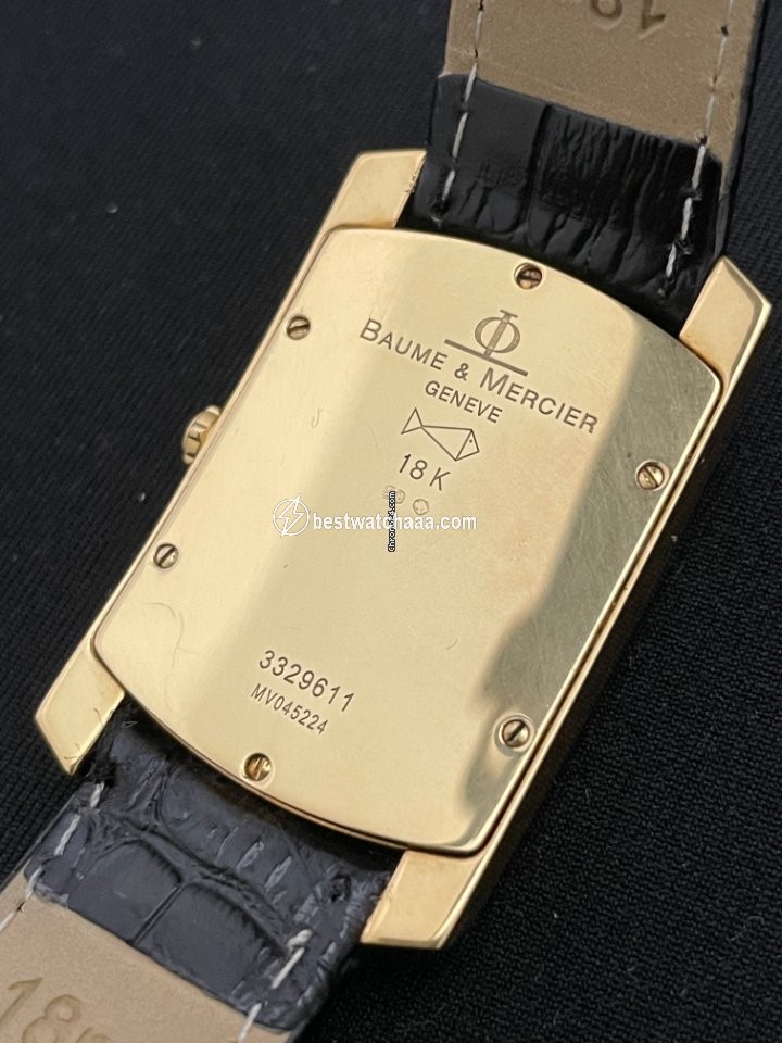 IMG_9085 Baume & Mercier Hampton Mens watch Unisex Quartz Yellow gold MV045224 Replica 2