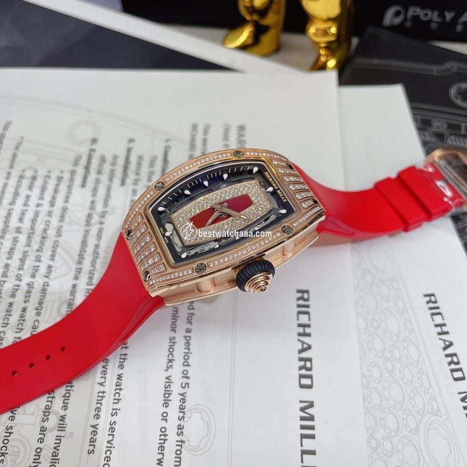 IMG_9085 Richard Mille RM 07 Womens watch Automatic Rose gold RM07-01 Rose Gold Replica 2
