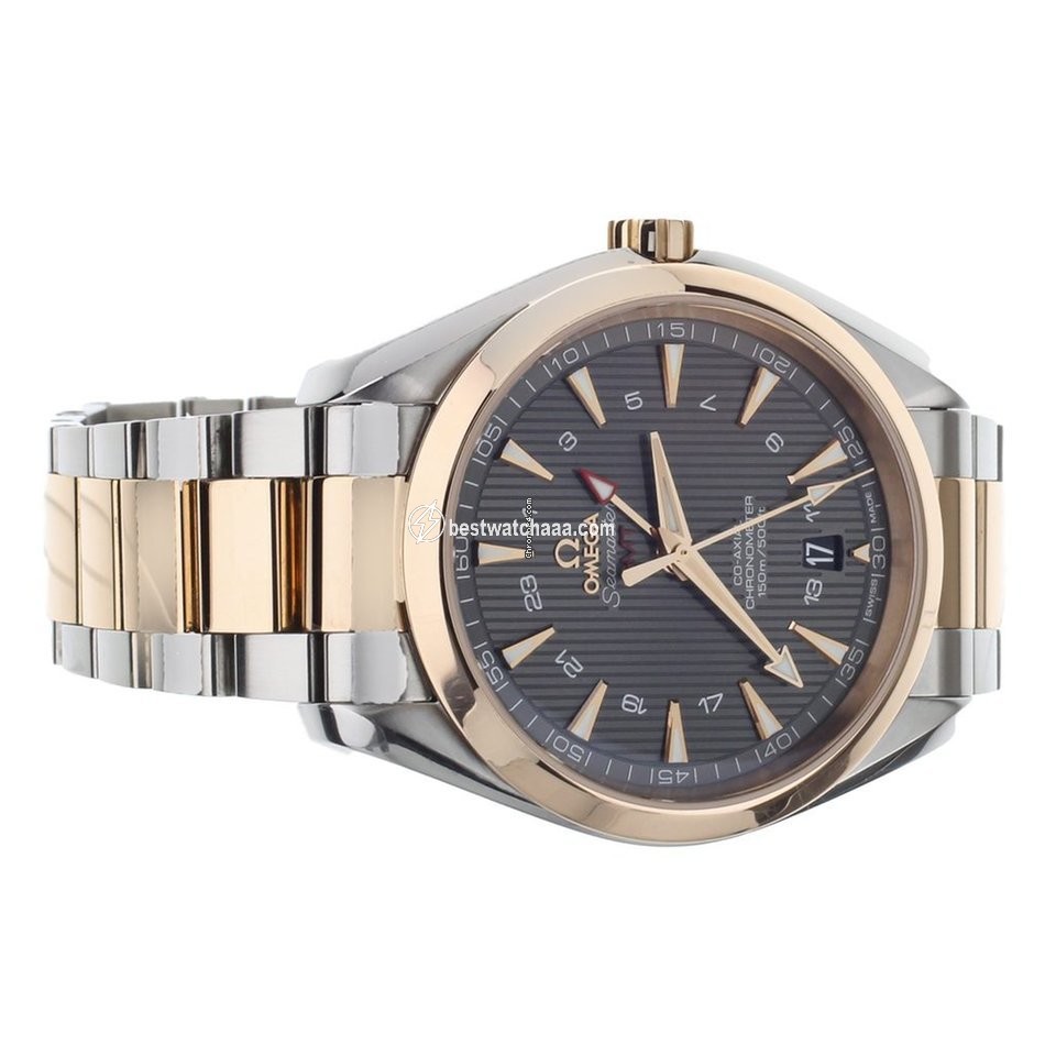 IMG_9085 Omega Seamaster Aqua Terra Mens watch Unisex Automatic Gold Steel 23120432206003 Replica 2