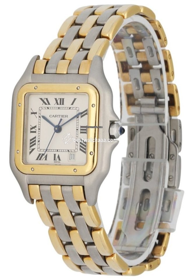 IMG_9085 Cartier Panthere Mens watch Unisex Quartz Steel 83949 Replica 2