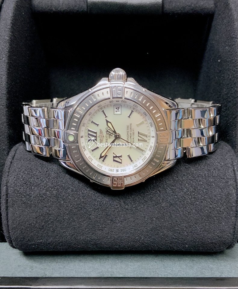 IMG_9085 Breitling Womens watch Quartz Steel A67365 Replica 2