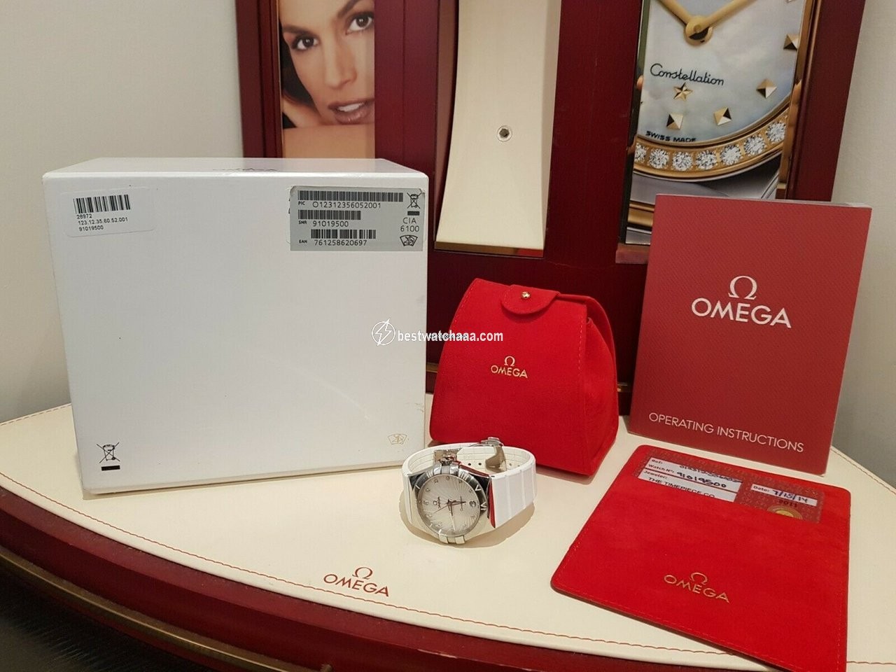 IMG_9085 Omega Constellation Quartz Womens watch Quartz Steel 123.12.35.60.52.001 Replica 2