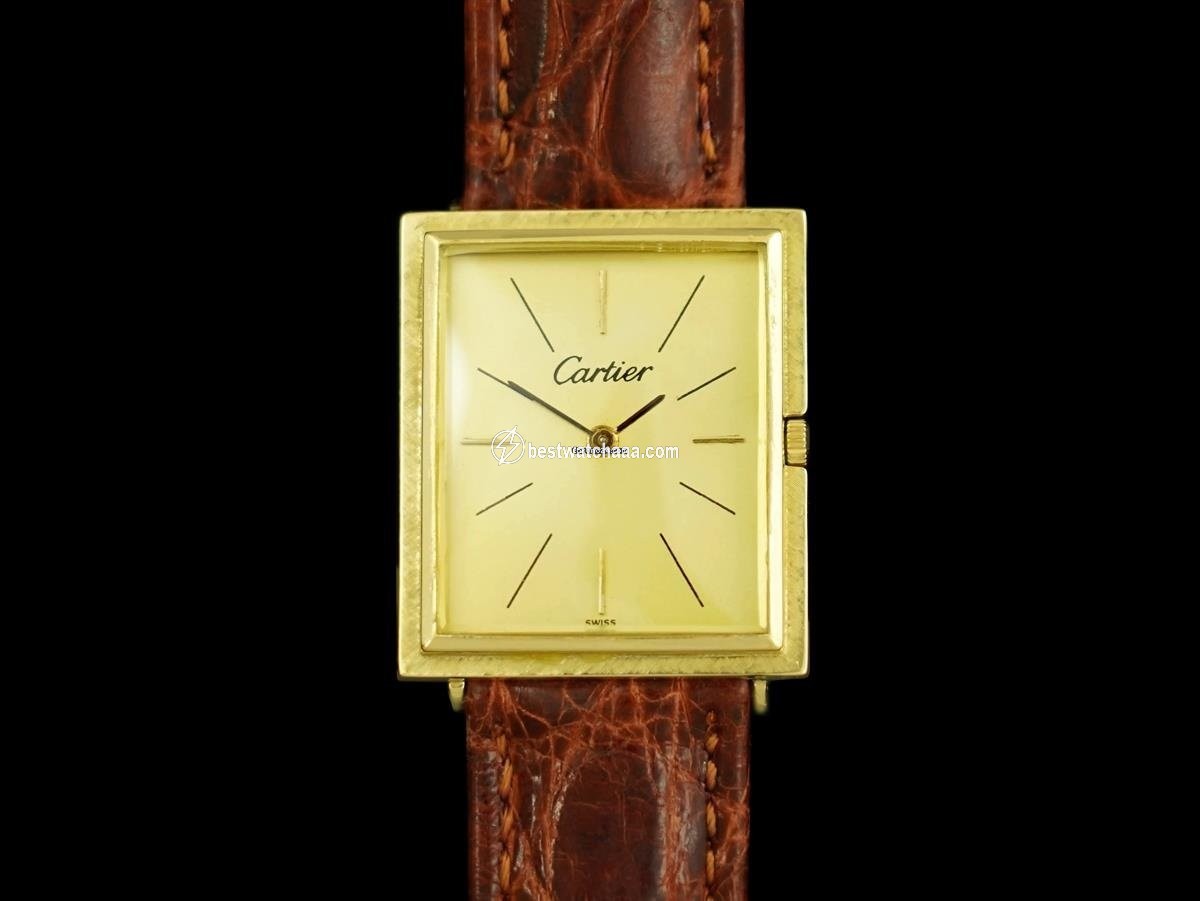 IMG_9085 Cartier Mens watch Unisex Manual winding Yellow gold 7974 Replica 2