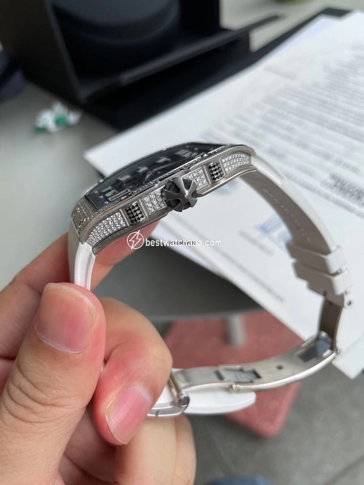 IMG_9085 Richard Mille RM 67 Mens watch Unisex Automatic White gold Richard Mille Extra Flat RM67-01 Replica 2