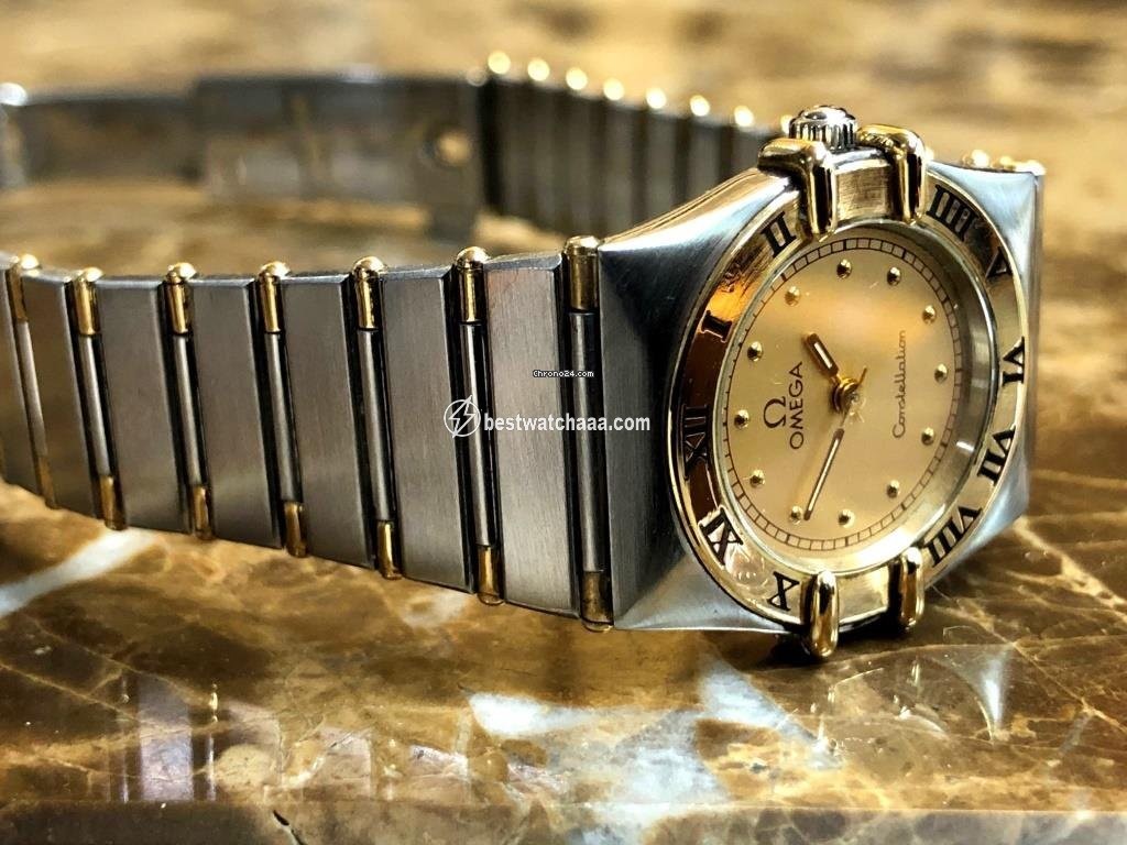 IMG_9085 Omega Constellation Quartz Womens watch Quartz Gold Steel 1262.70.00 Replica 2