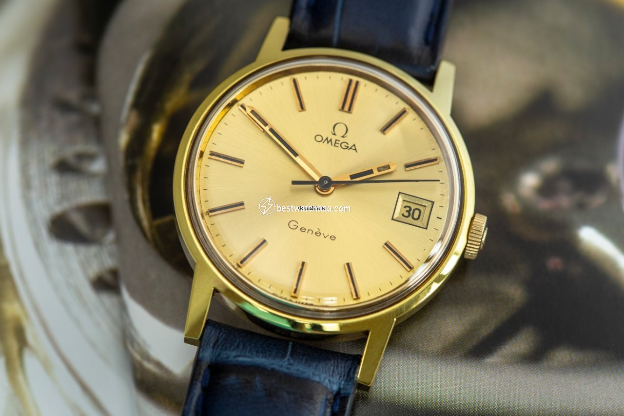IMG_9085 Omega Geneve Mens watch Unisex Manual winding Gold Steel 166.0117 Replica 2
