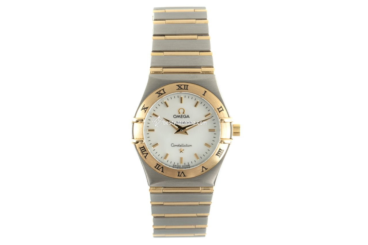 IMG_9085 Omega Constellation Quartz Womens watch Quartz Gold Steel 1272.30.00 Replica 2