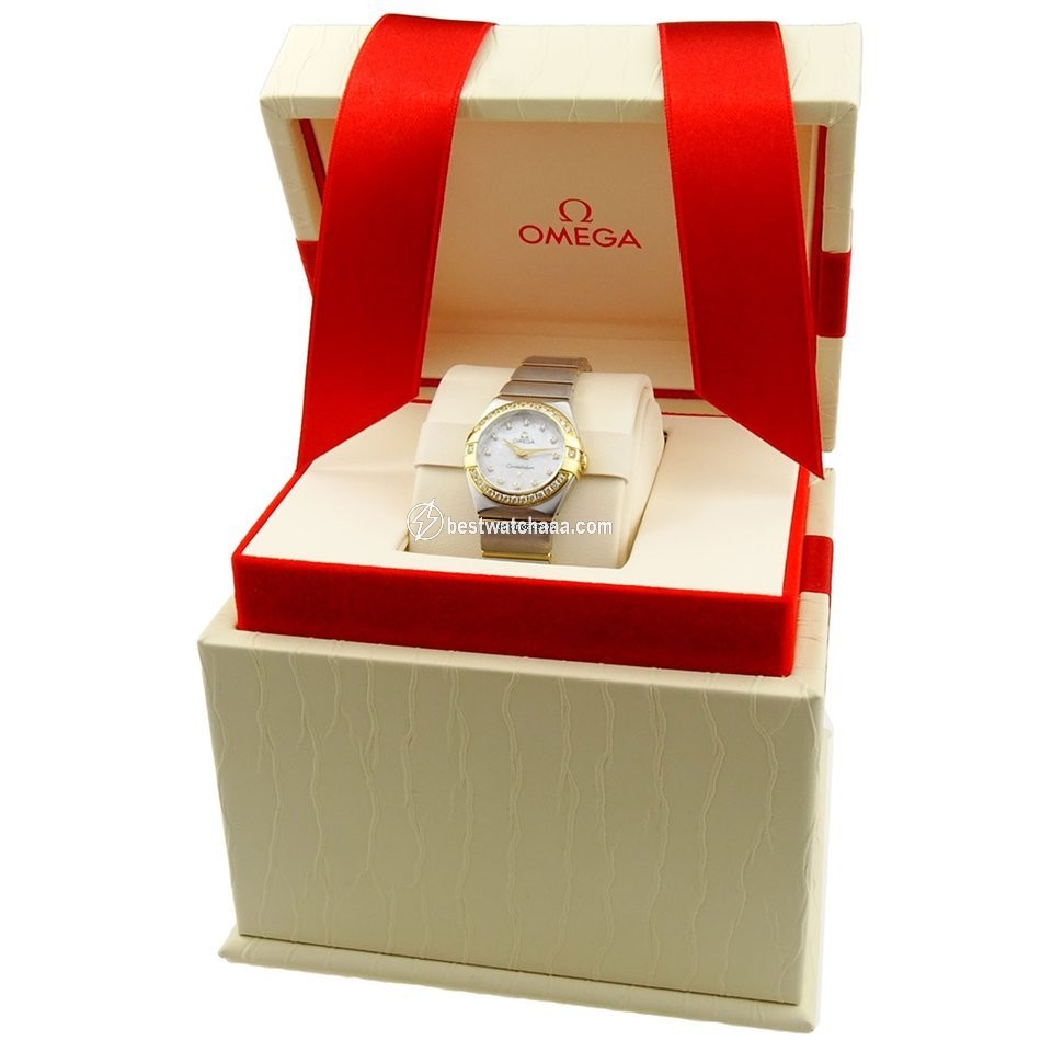 IMG_9085 Omega Constellation Quartz Womens watch Quartz Gold Steel 123.25.24.60.55.010 Replica 2