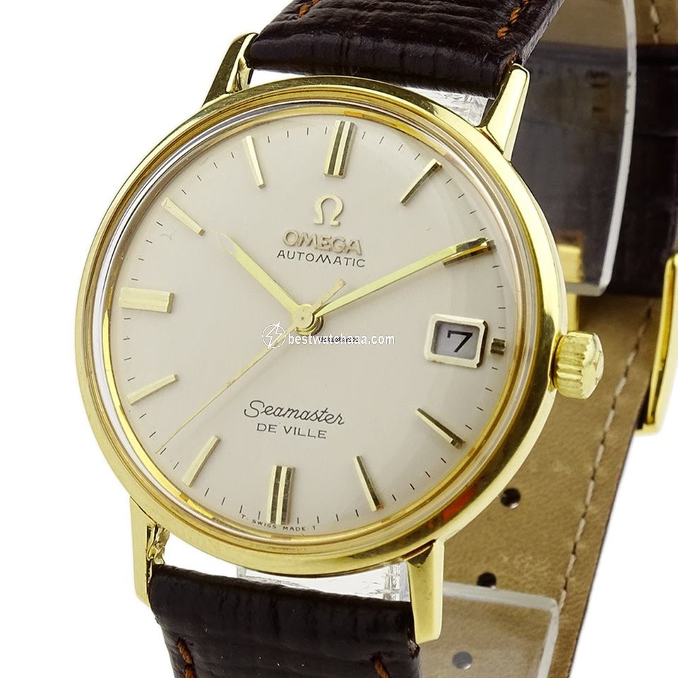 IMG_9085 Omega Seamaster DeVille Mens watch Unisex Automatic Yellow gold 165 6-5020 Replica 2