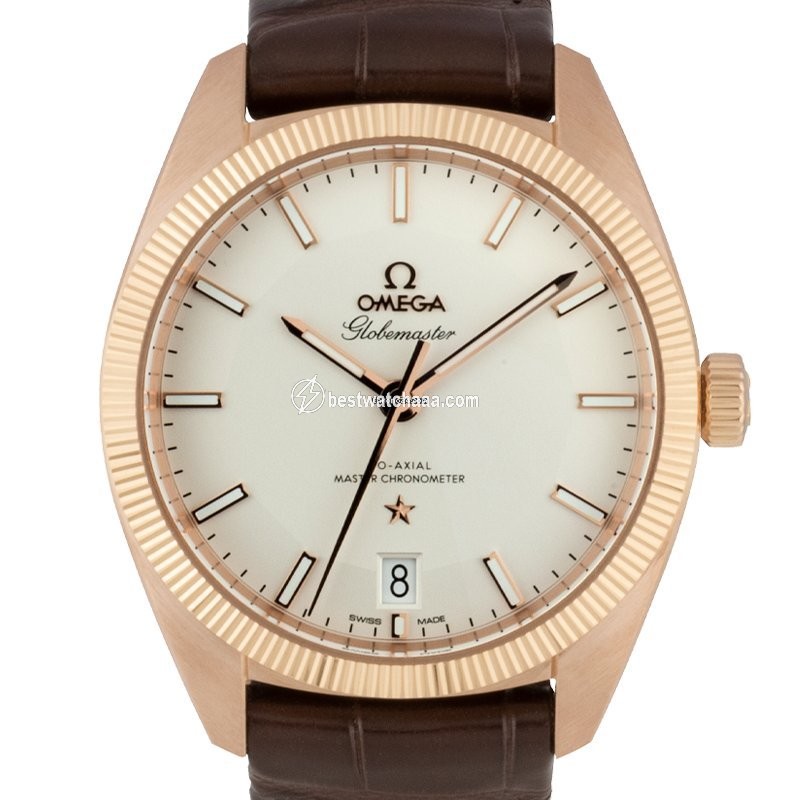 IMG_9085 Omega Globemaster Mens watch Unisex Automatic Rose gold 130.53.39.21.02.001 Replica 2