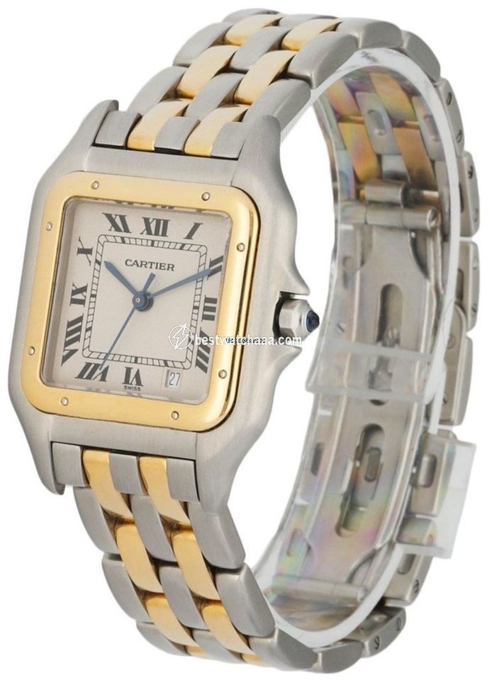 IMG_9085 Cartier Panthere Womens watch Quartz Steel 1100 Replica 2