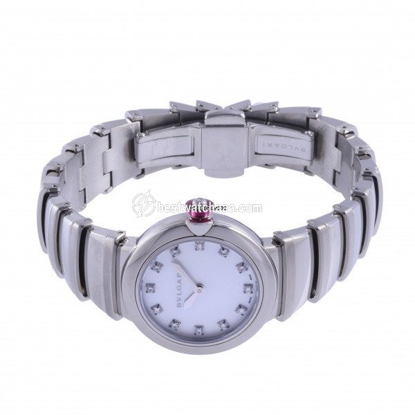 IMG_9085 Bulgari Lucea Quartz Steel LU28WSS 12 Replica 2