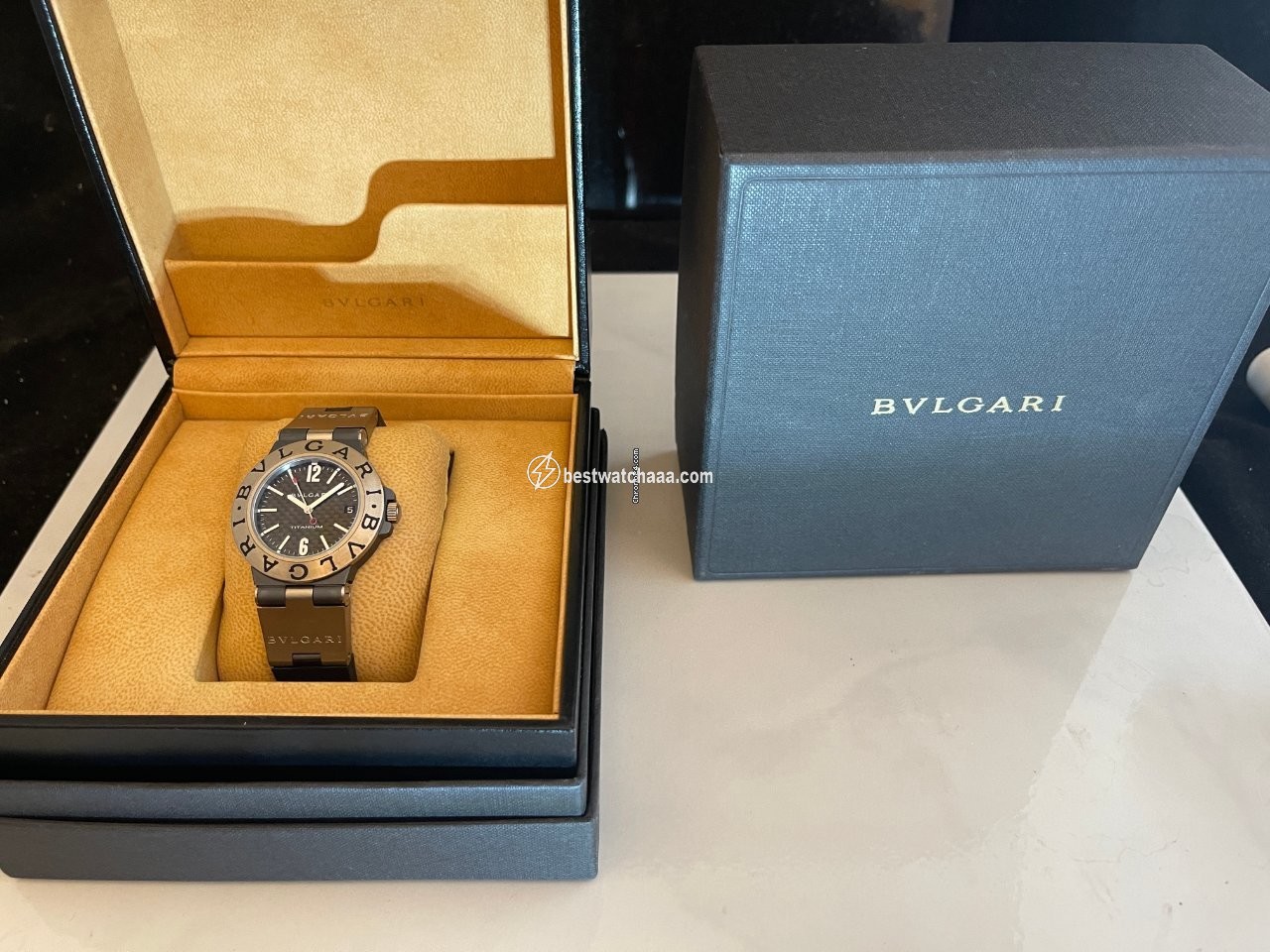 IMG_9085 Bulgari Diagono Mens watch Unisex Automatic Titanium TI 38 TA Replica 2