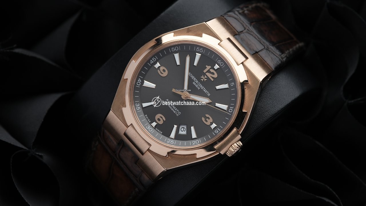 IMG_9085 Vacheron Constantin Overseas Mens watch Unisex Automatic Rose gold 47040 000R-9666 Replica 2