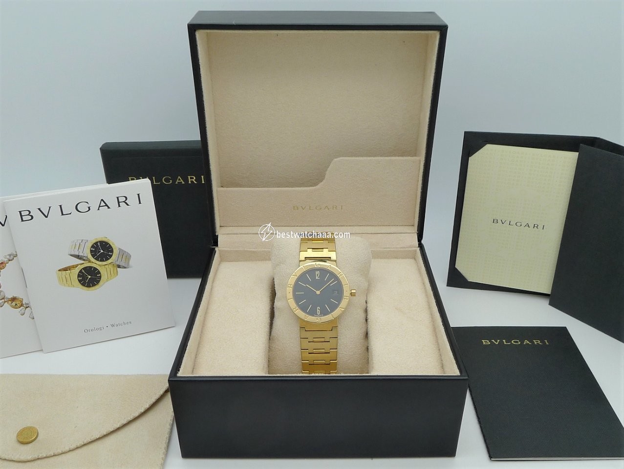 IMG_9085 Bulgari Bulgari Womens watch Quartz Yellow gold BB33GGD Replica 2
