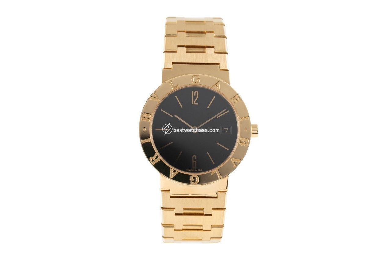 IMG_9085 Bulgari Bulgari Mens watch Unisex Quartz Yellow gold BB33GG Replica 2