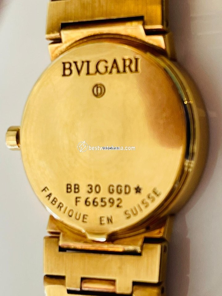 IMG_9085 Bulgari Mens watch Unisex Quartz Yellow gold F 66592 Replica 2