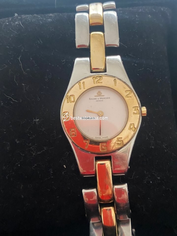 IMG_9085 Baume & Mercier Linea Womens watch Quartz Gold Steel MV045203 Replica 2