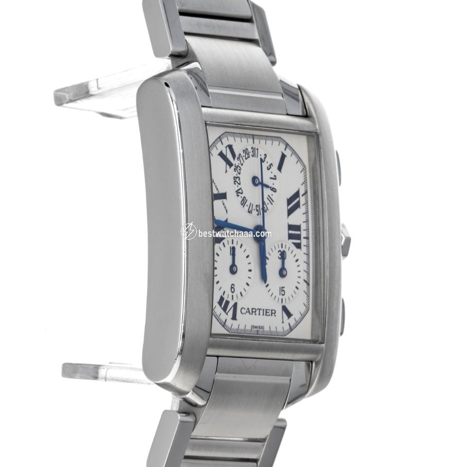 IMG_9085 Cartier Tank Francaise Mens watch Unisex Quartz Steel W51001Q3 2303 Replica 2