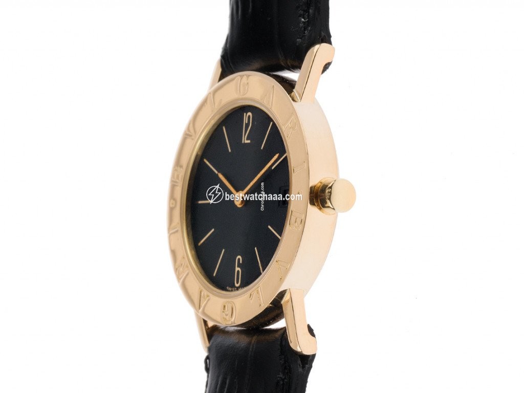 IMG_9085 Bulgari Bulgari Mens watch Unisex Quartz Yellow gold BB 30 GLD Replica 2