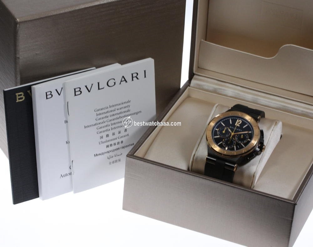 IMG_9085 Bulgari Diagono Mens watch Unisex Automatic Rose gold DG42BSPGCH Replica 2