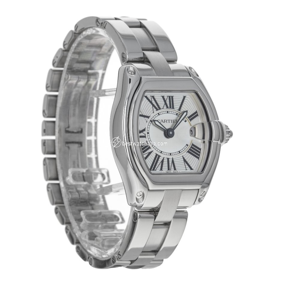 IMG_9085 Cartier Roadster Womens watch Quartz Steel W62016V3 2675 Replica 2