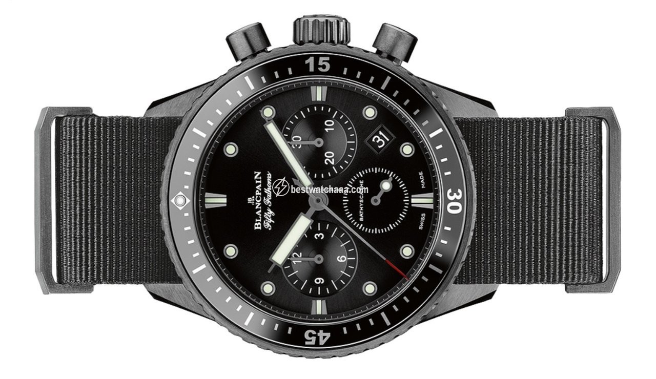 IMG_9085 Blancpain Fifty Fathoms Bathyscaphe Mens watch Unisex Automatic Ceramic 5200-0130-NABA Replica 2