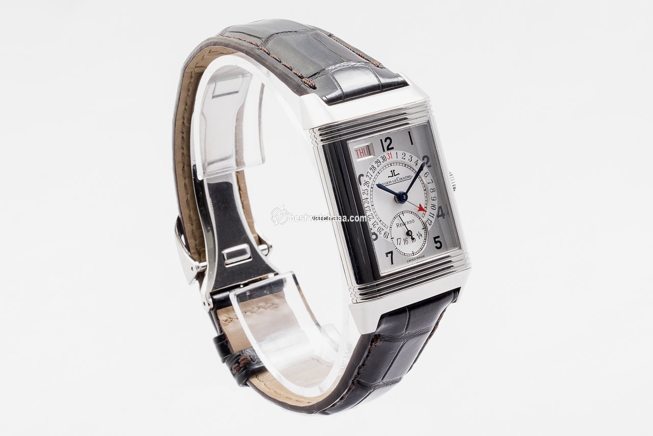 IMG_9085 Jaeger-LeCoultre Reverso Mens watch Unisex Manual winding Steel 270.8.36 Replica 2
