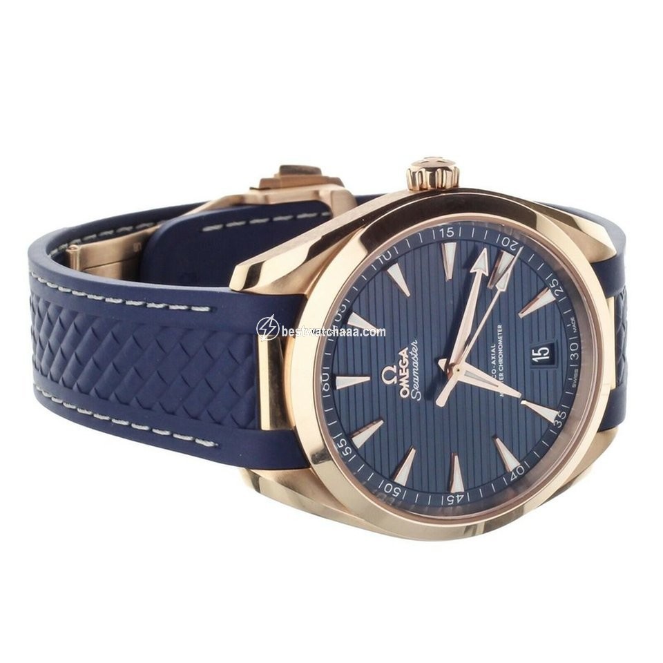 IMG_9085 Omega Seamaster Aqua Terra Mens watch Unisex Automatic Rose gold 220.52.41.21.03.001 Replica 2