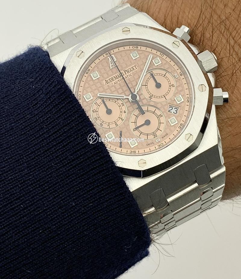 IMG_9085 Audemars Piguet Royal Oak Chronograph Automatic White gold 25960BC Replica 2