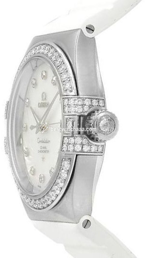 IMG_9085 Omega Constellation Ladies Womens watch Automatic White gold 12357352055005 Replica 2
