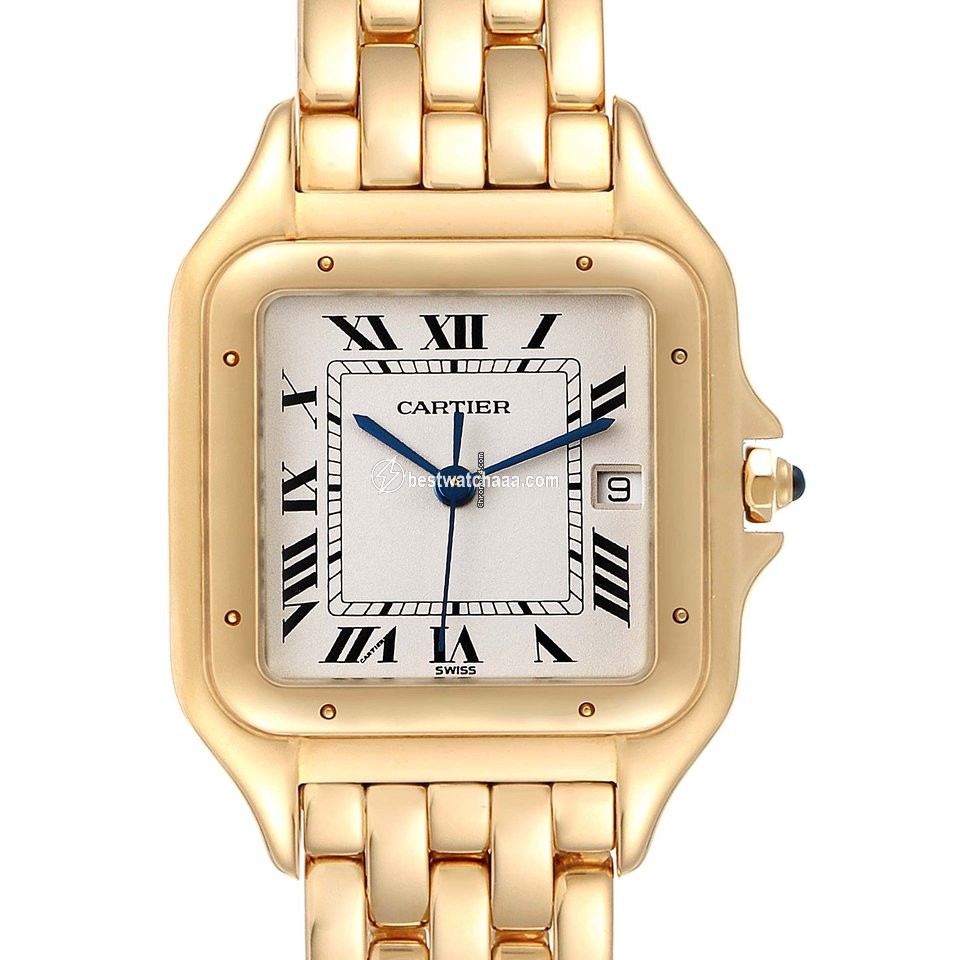 IMG_9085 Cartier Panthere Mens watch Unisex Quartz Yellow gold W25014B9 Replica 2