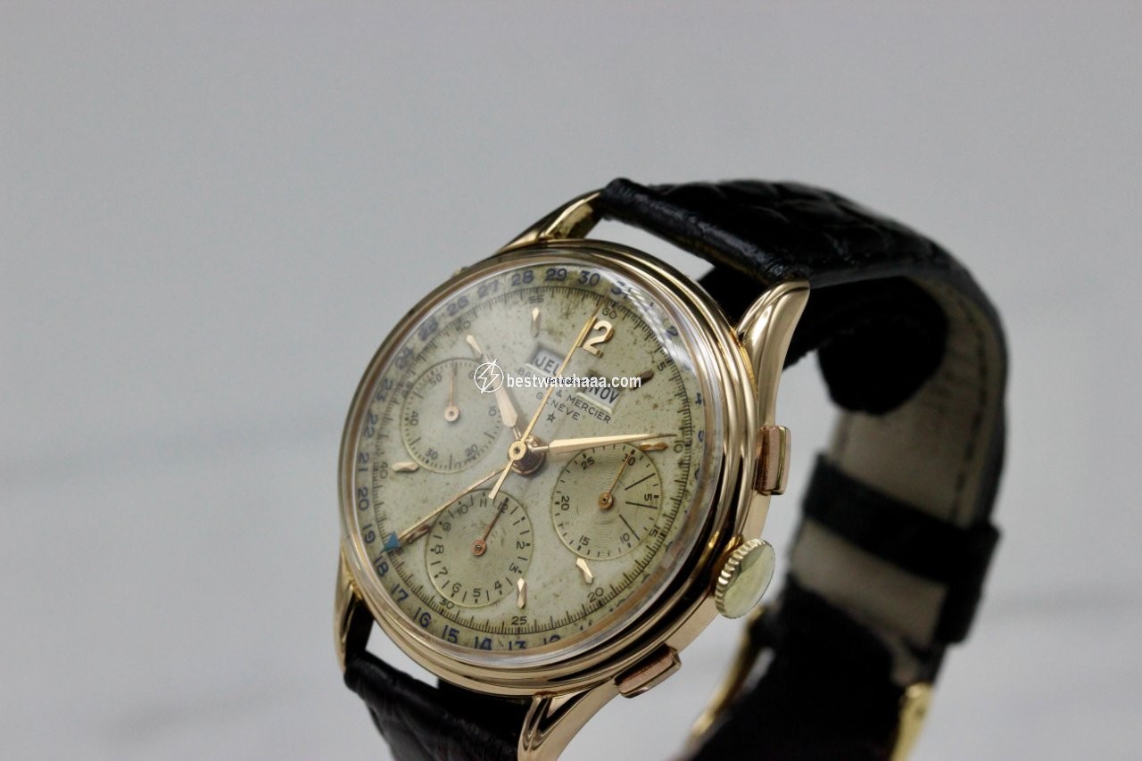 IMG_9085 Baume & Mercier Mens watch Unisex Manual winding Yellow gold 128958 Replica 2