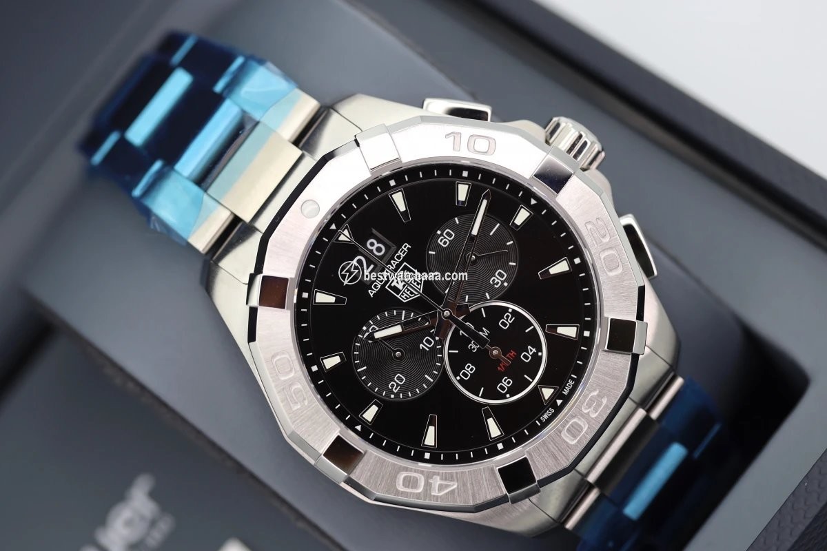 IMG_9085 TAG Heuer Aquaracer 300M Mens watch Unisex Quartz Steel CAY1110-0 Replica 2