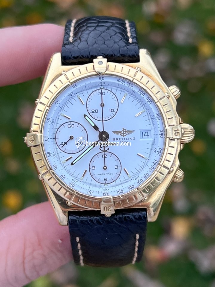 IMG_9085 Breitling Chronomat Mens watch Unisex Automatic Yellow gold K13048 Replica 2