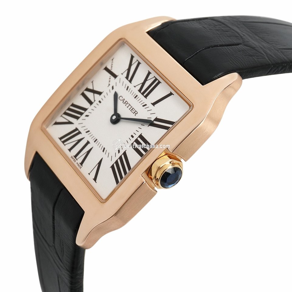 IMG_9085 Cartier Santos Dumont Mens watch Unisex Quartz W2009251 Replica 2