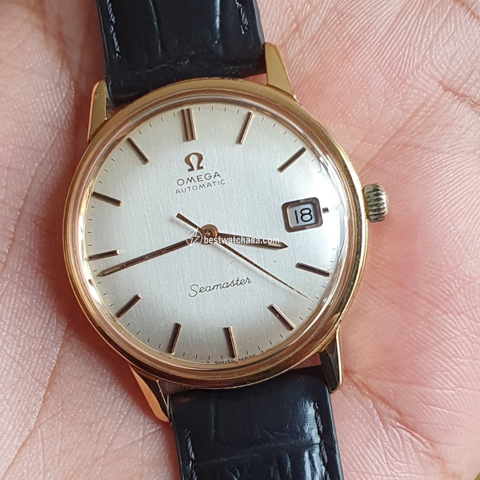 IMG_9085 Omega Seamaster Mens watch Unisex Automatic Yellow gold 166.037 Vintage Seamaster Replica 2
