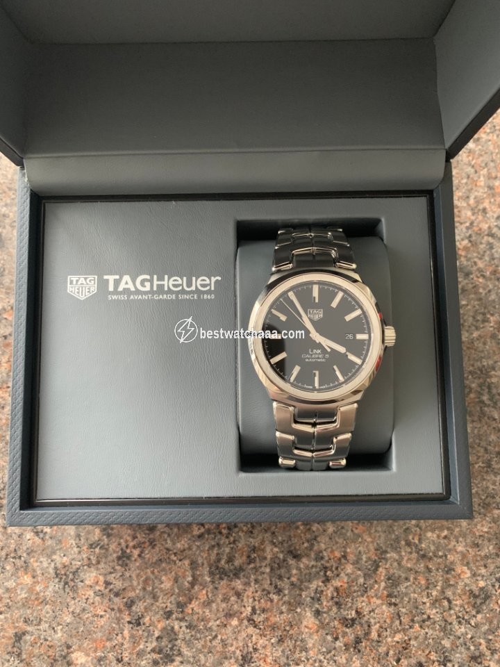 IMG_9085 TAG Heuer Link Calibre 5 Mens watch Unisex Automatic Steel WBC2110.BA0603 Replica 2
