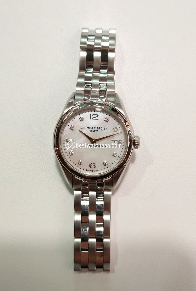 IMG_9085 Baume & Mercier Clifton Womens watch Quartz Steel M0A10176 Replica 2