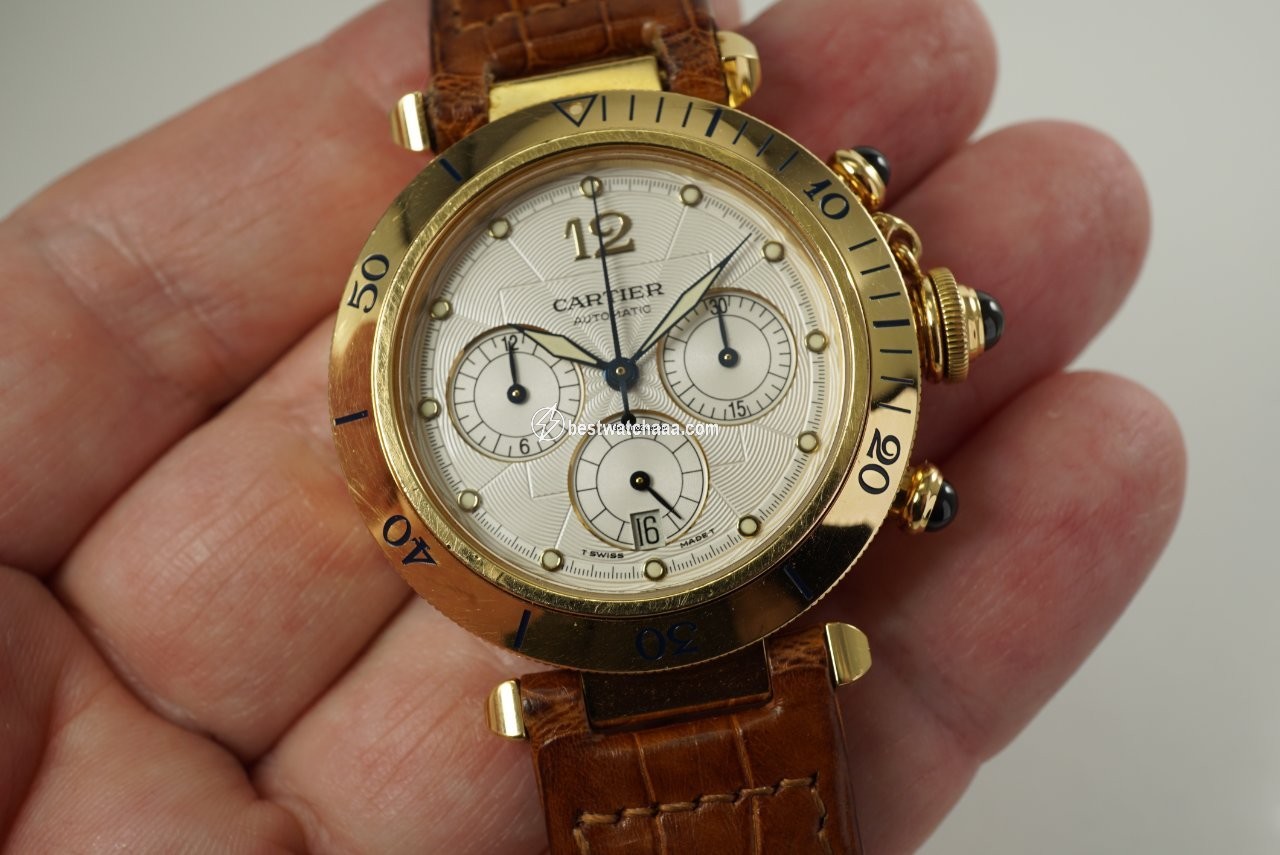 IMG_9085 Cartier Pasha Mens watch Unisex Automatic Yellow gold 2111 Replica 2
