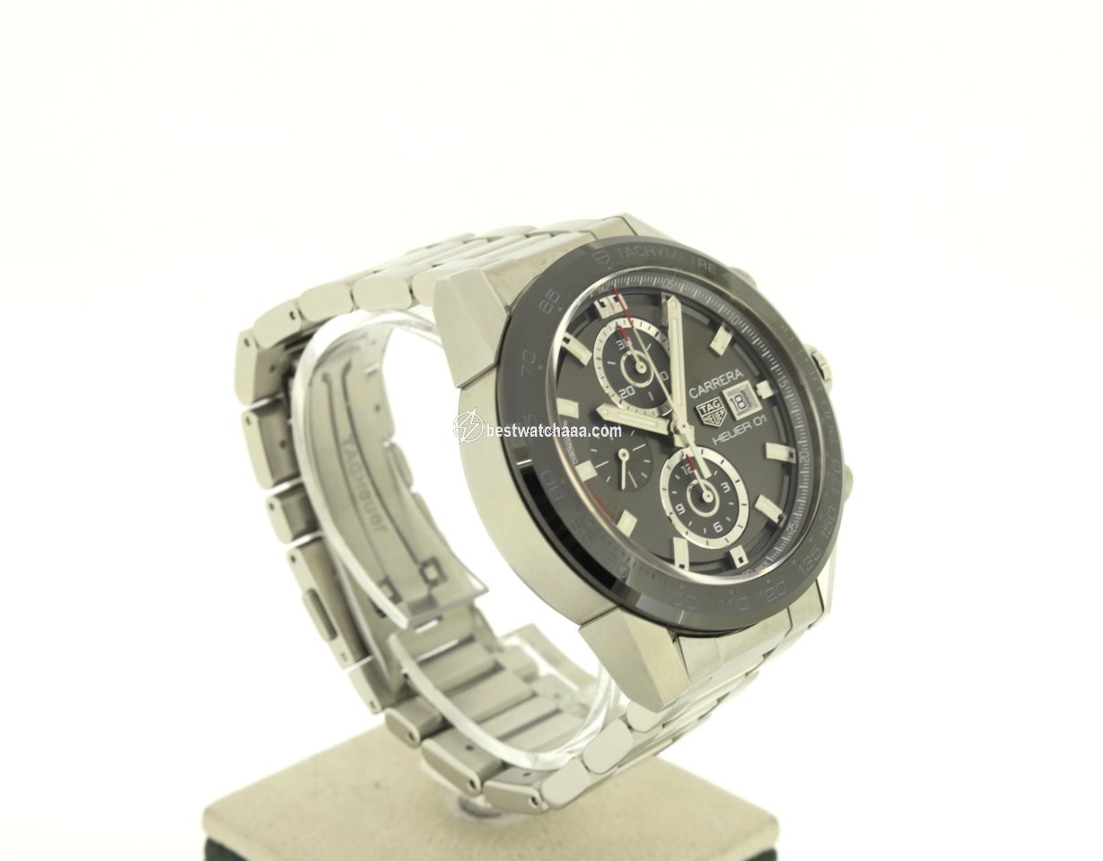 IMG_9085 TAG Heuer Carrera Calibre HEUER 01 Mens watch Unisex Automatic Steel CAR201W Replica 2