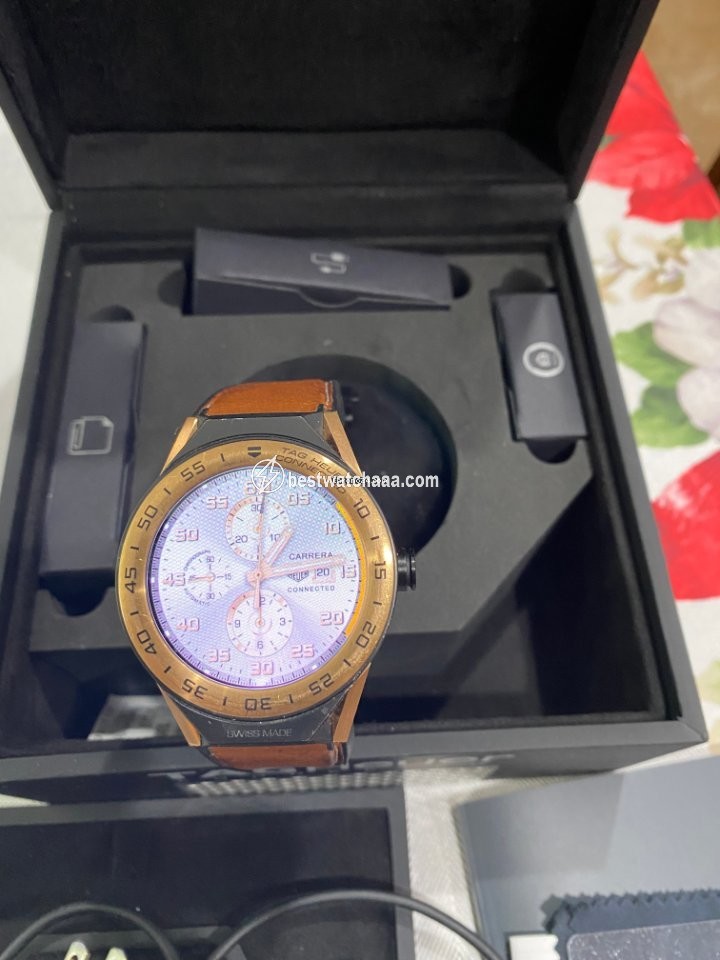 IMG_9085 TAG Heuer Connected Mens watch Unisex Quartz Rose gold SBF8A5000.32FT6110 Replica 2