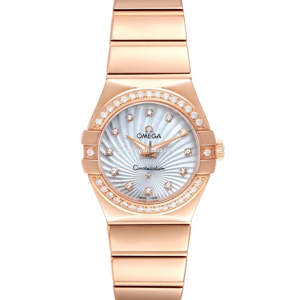 IMG_9085 Omega Constellation Quartz Womens watch Quartz Rose gold 123.55.24.60.55.005 Replica 2